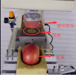 看了同行，才知道移印硅膠在水果上也有應用